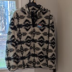 Cozy Patterned Fleece Sweater
